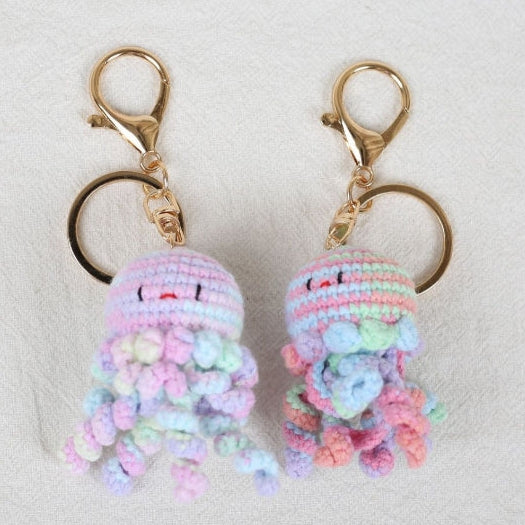 Handmade Crochet Keyring - Jellyfish