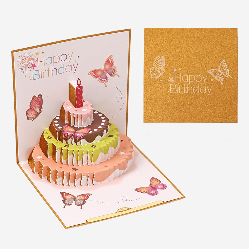 3D Popup Birthday Cards -Square Size - 15cm x 15cm
