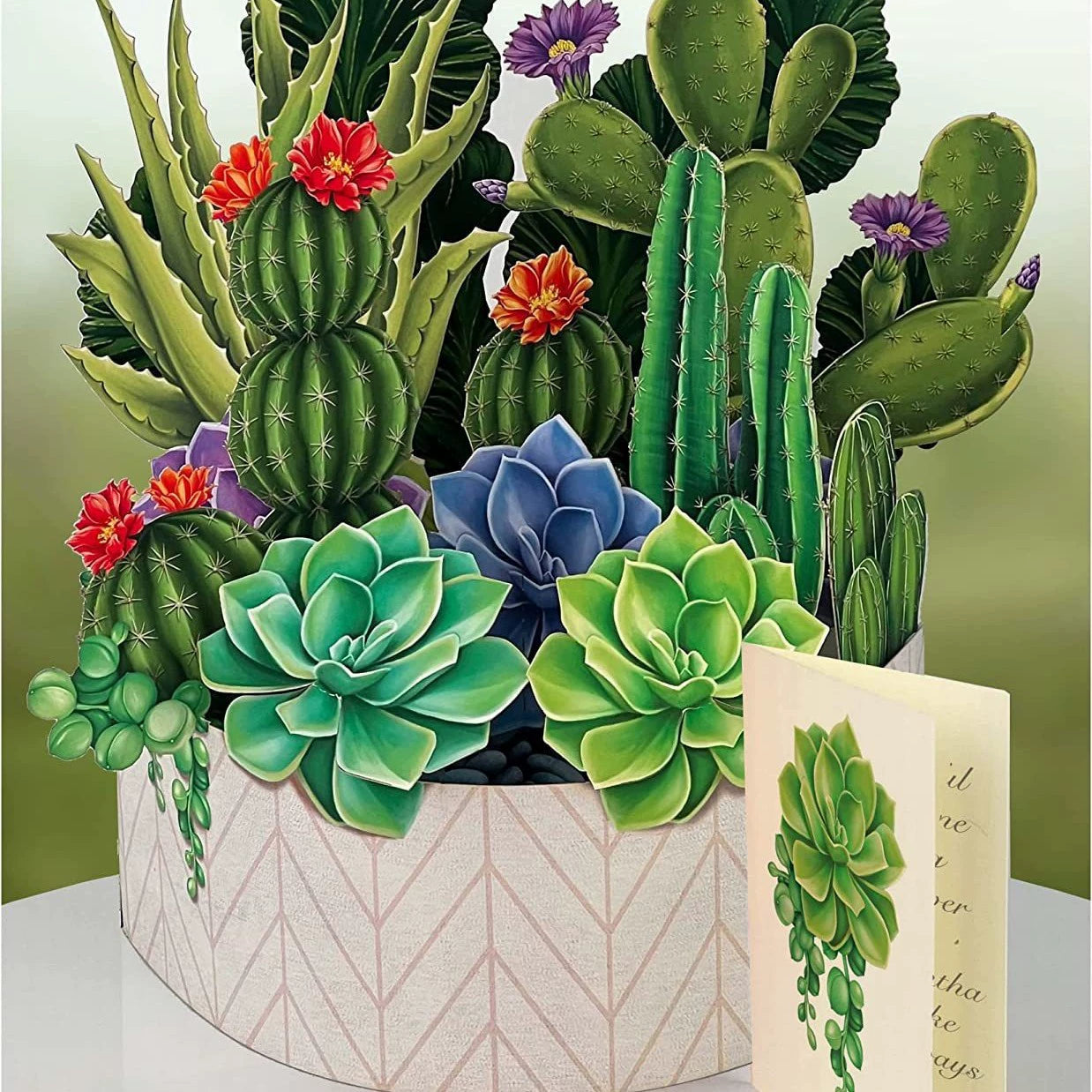 Popup Flowers Bouquet Paper Cards (2 PCS)