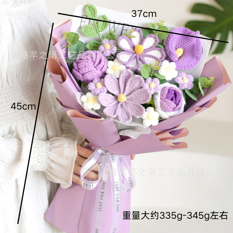 Handmade Crochet Flowers Bouquet