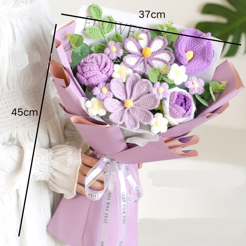 Handmade Crochet Flowers Bouquet