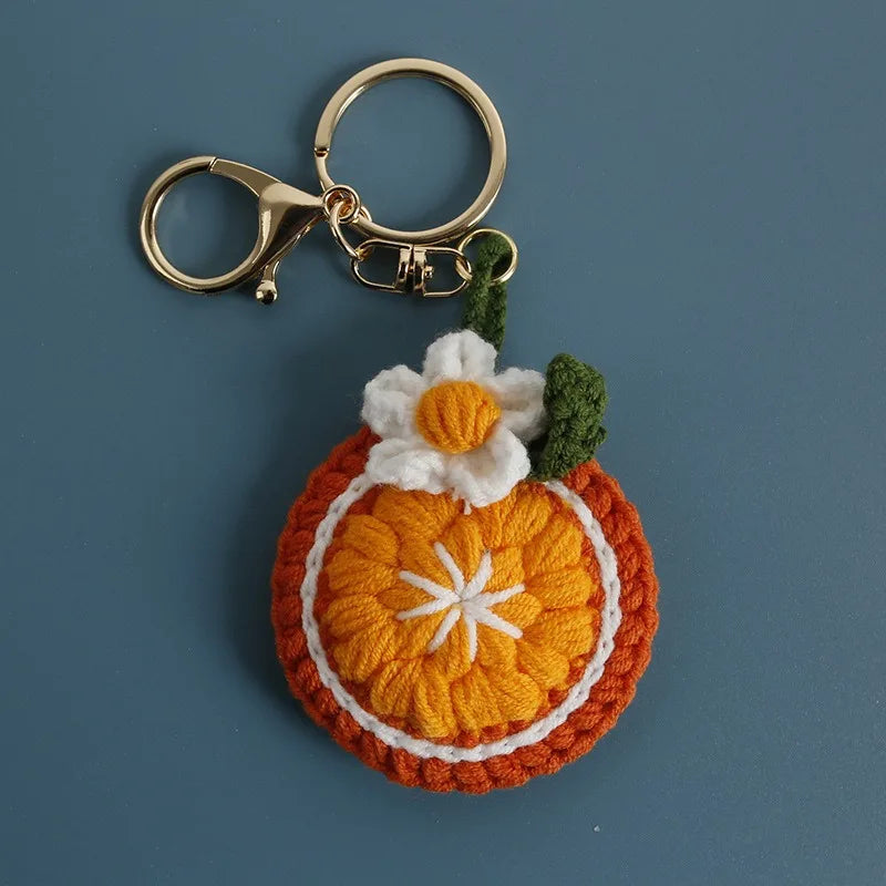 Handmade Orange Keychain