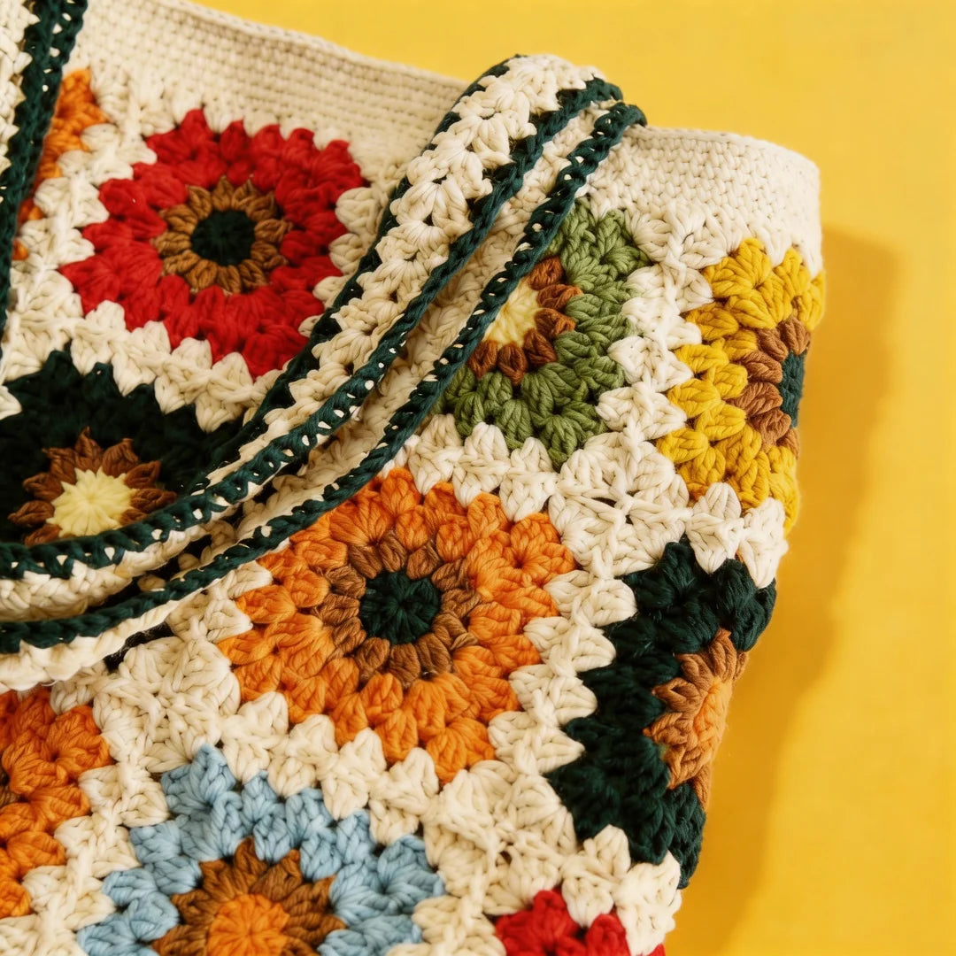 Hanmade Crochet Bags - Granny Squares