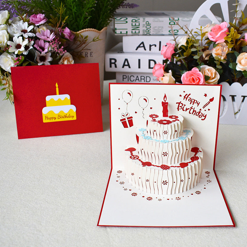 3D Popup Birthday Cards -Square Size - 15cm x 15cm
