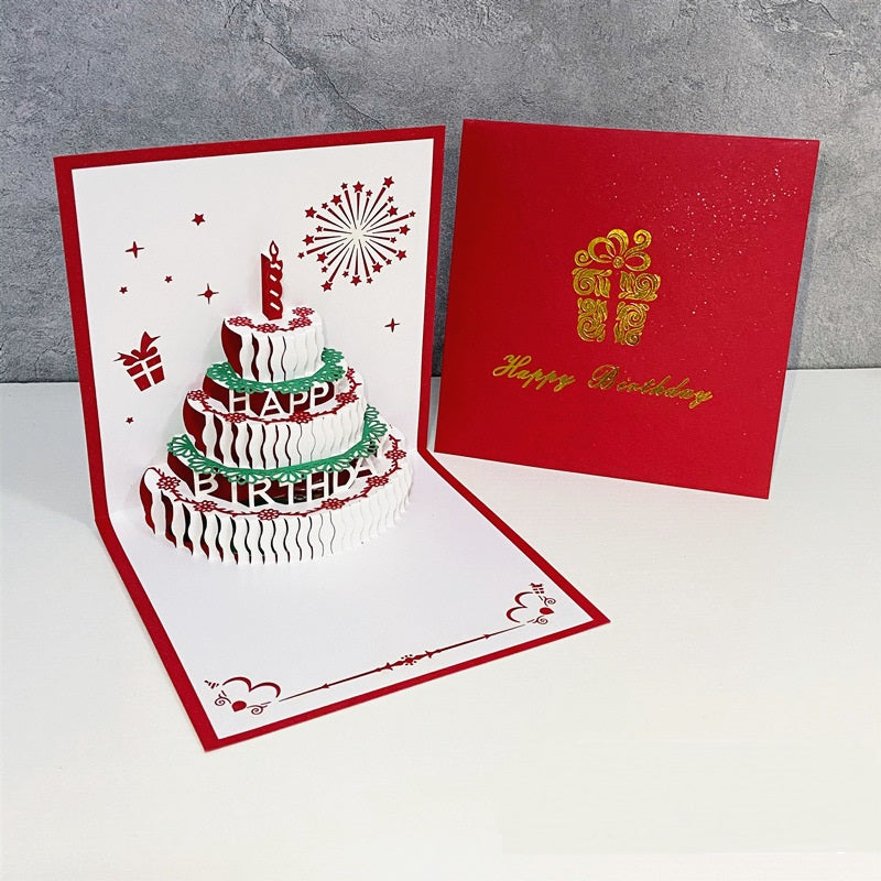 3D Popup Birthday Cards -Square Size - 15cm x 15cm