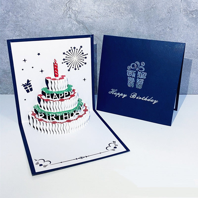 3D Popup Birthday Cards -Square Size - 15cm x 15cm