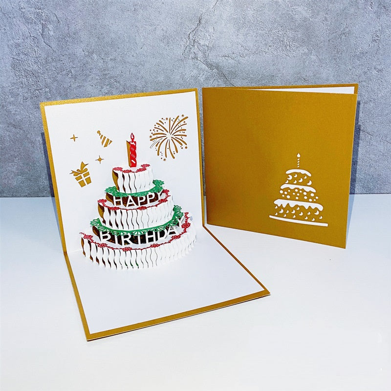 3D Popup Birthday Cards -Square Size - 15cm x 15cm