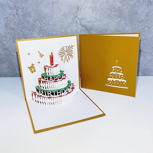 3D Popup Birthday Cards -Square Size - 15cm x 15cm