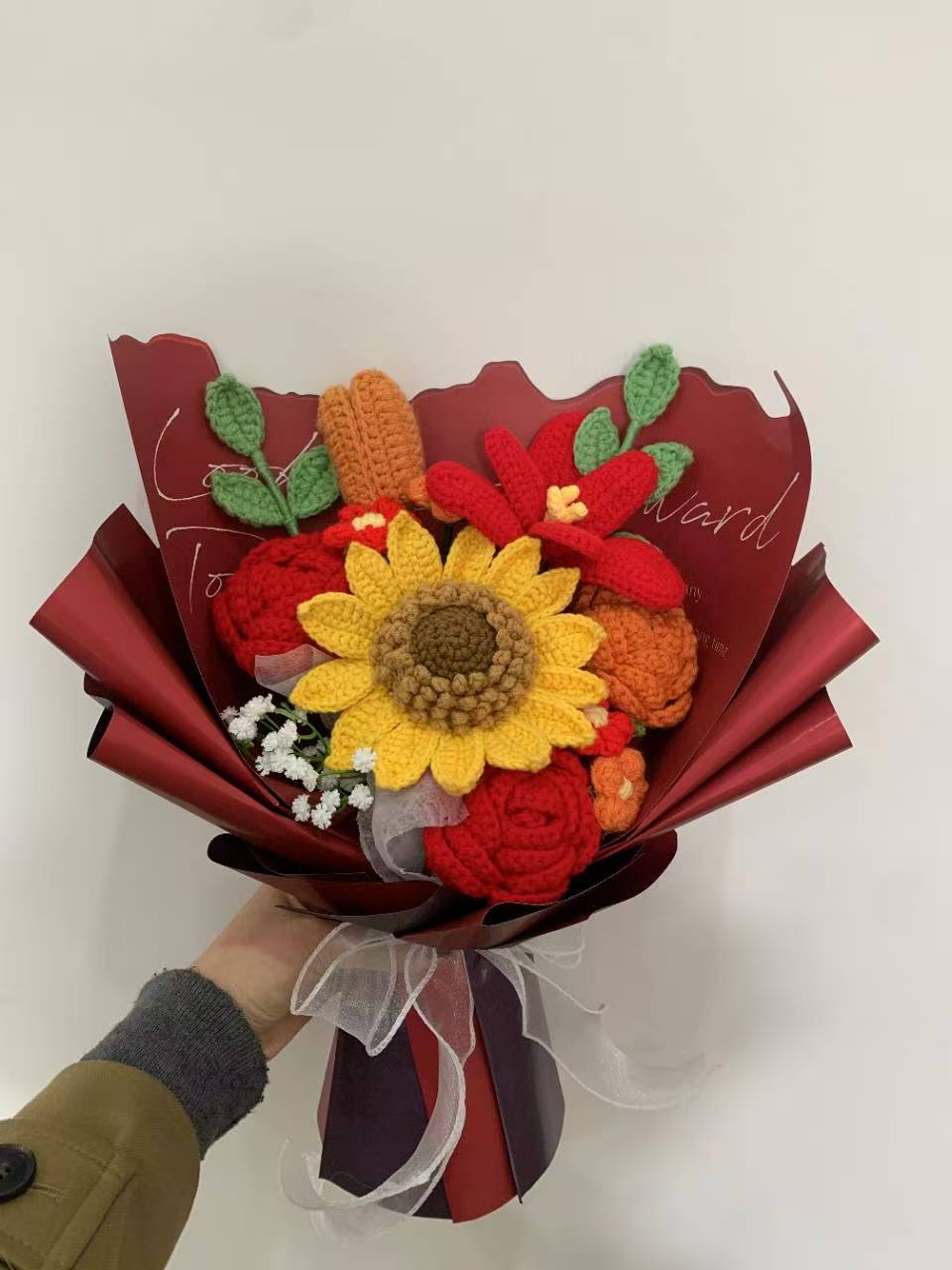 Handmade Crochet Flowers Bouquet