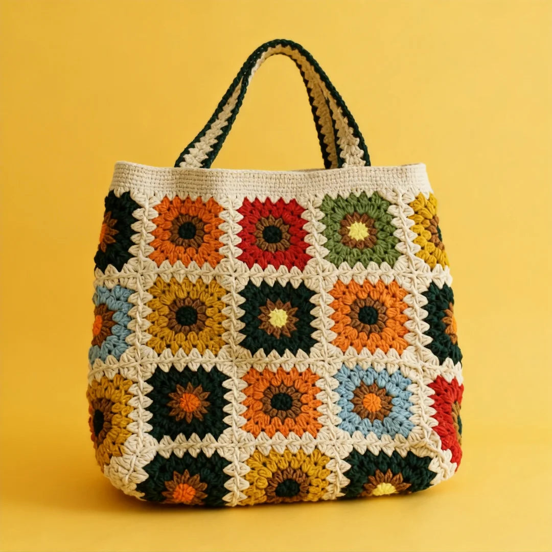 Hanmade Crochet Bags - Granny Squares