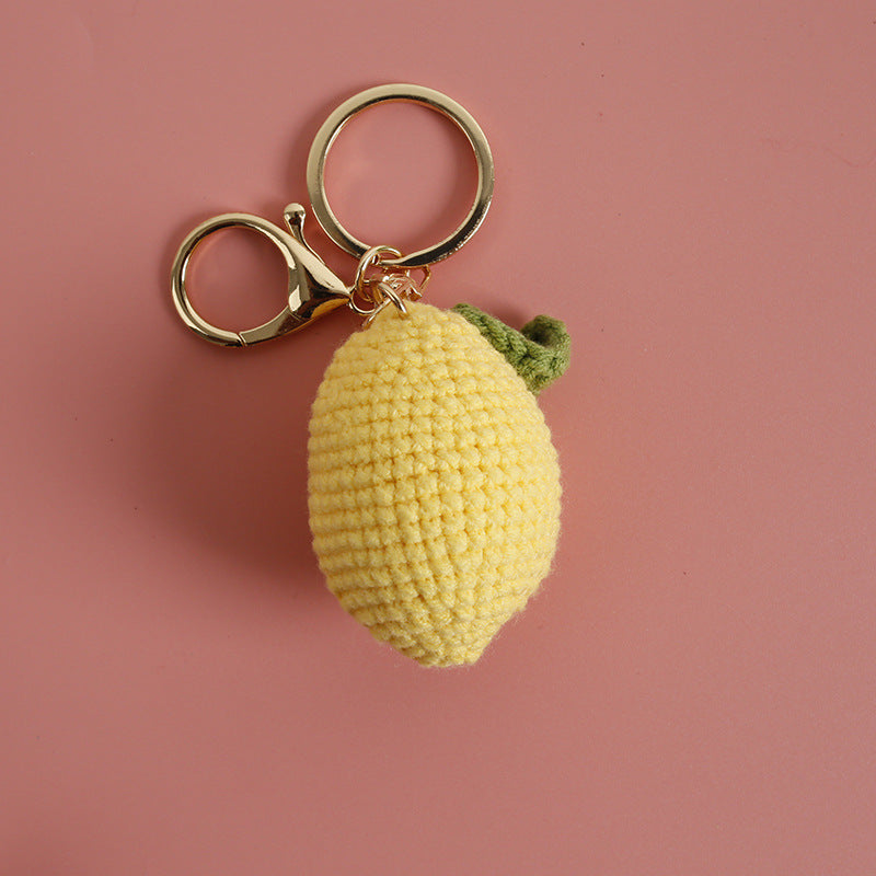Handmade Crochet Keyrings-Fruit