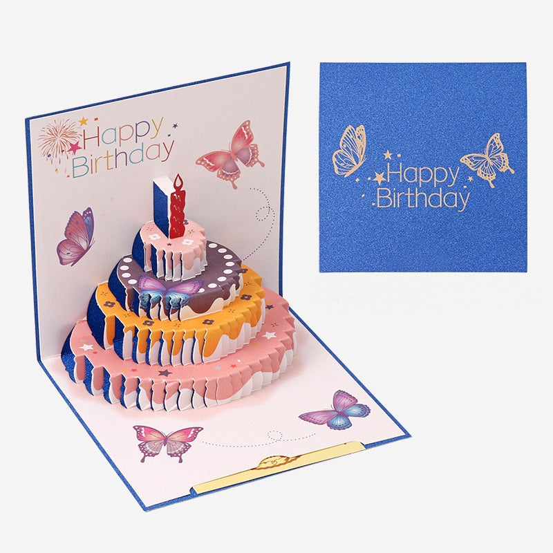 3D Popup Birthday Cards -Square Size - 15cm x 15cm