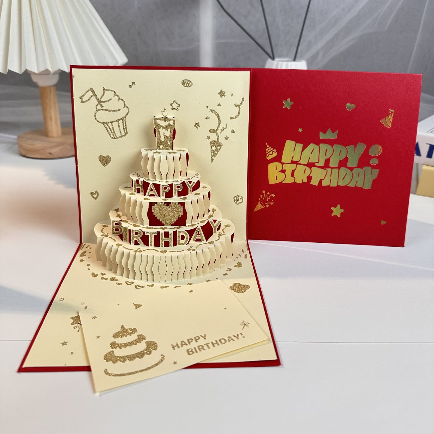 3D Popup Birthday Cards -Square Size - 15cm x 15cm
