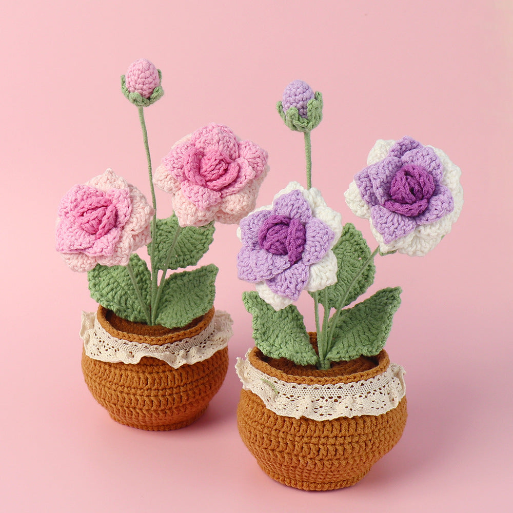 Handcrafted Crochet Roses