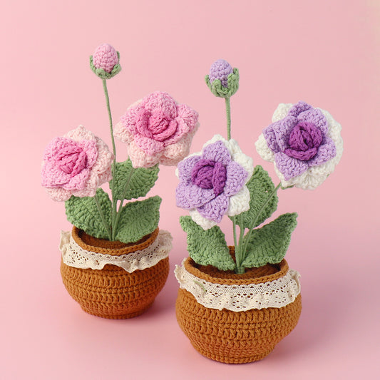 Handcrafted Crochet Roses
