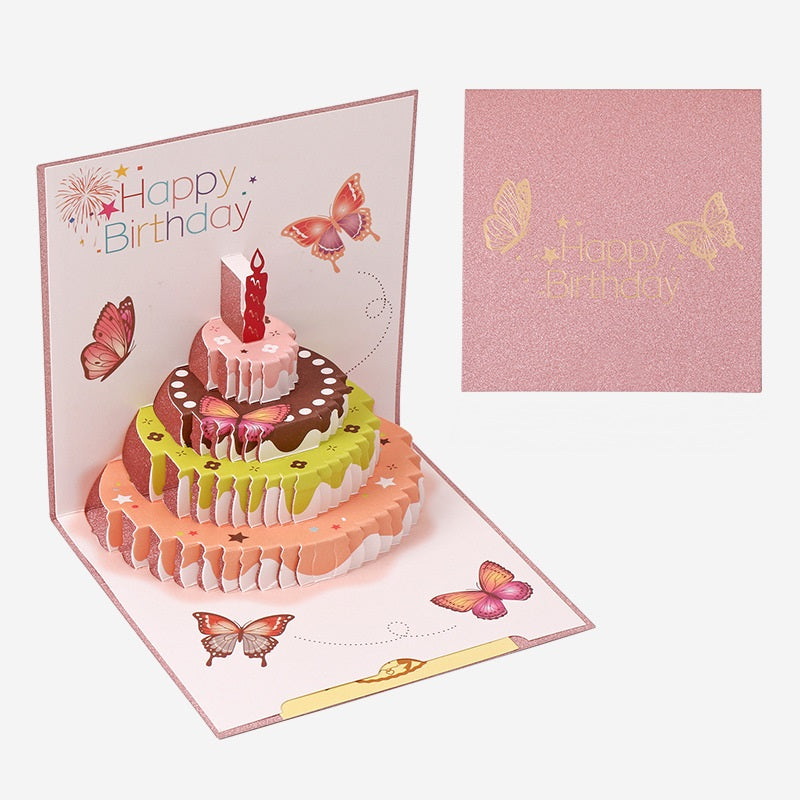 3D Popup Birthday Cards -Square Size - 15cm x 15cm
