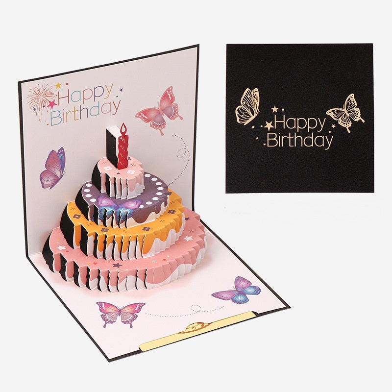3D Popup Birthday Cards -Square Size - 15cm x 15cm