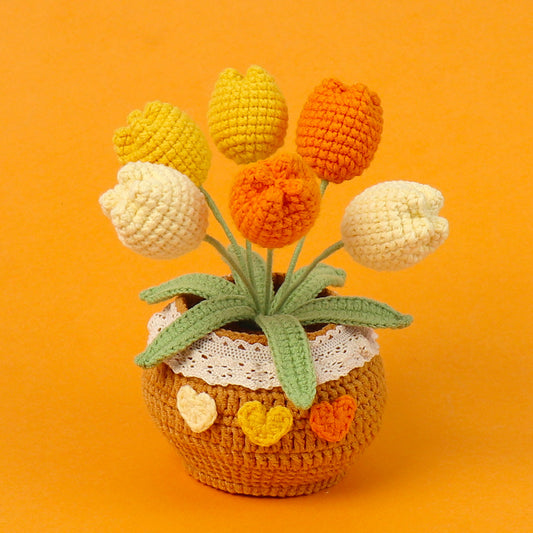 Handcrafted Crochet Tulips