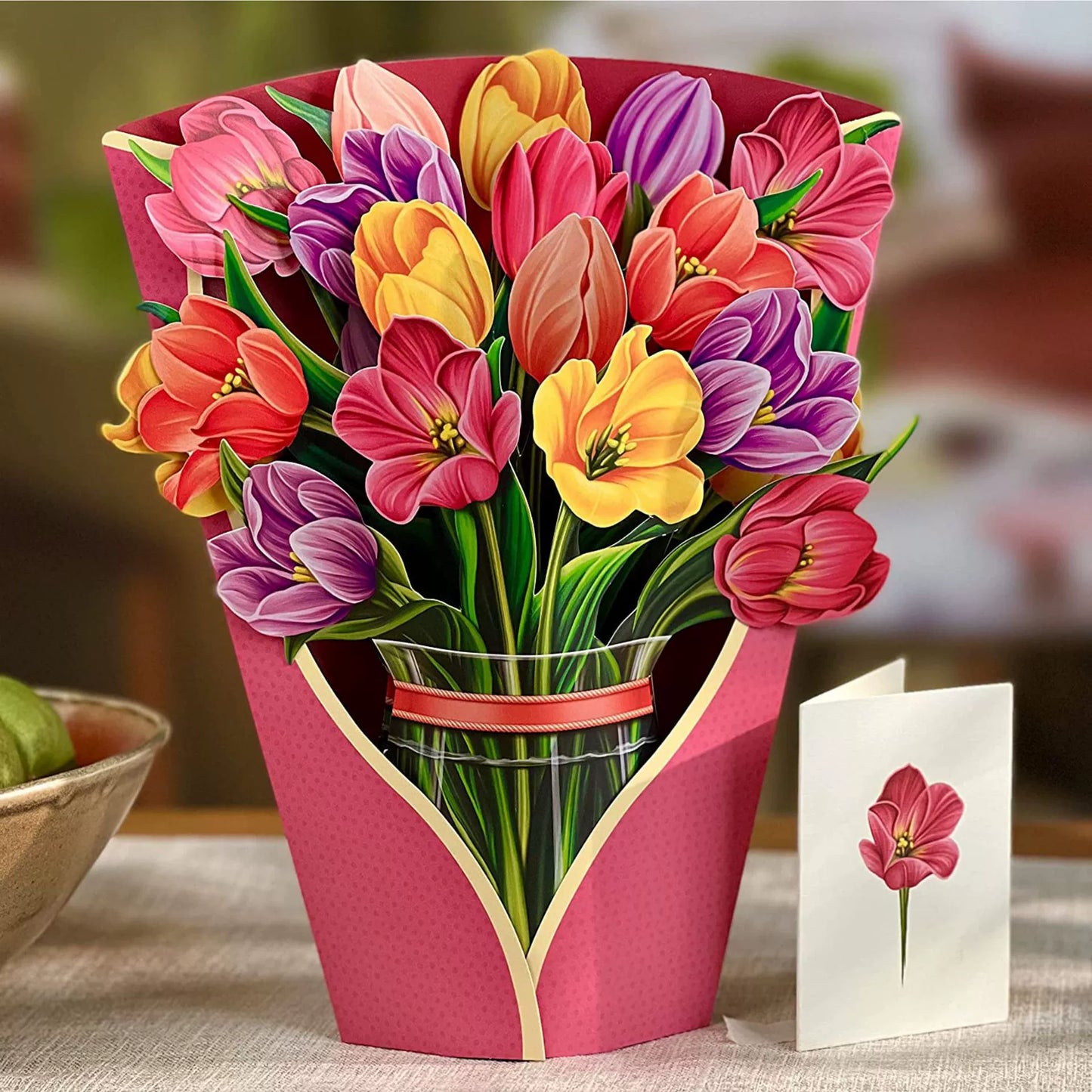 Popup Flowers Bouquet Paper Cards (2 PCS)