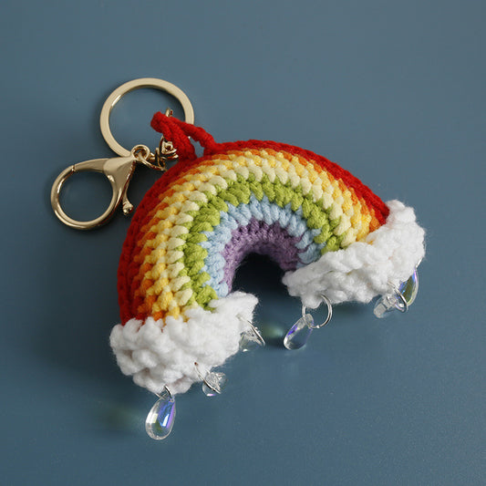 Handmade rainbow keychain