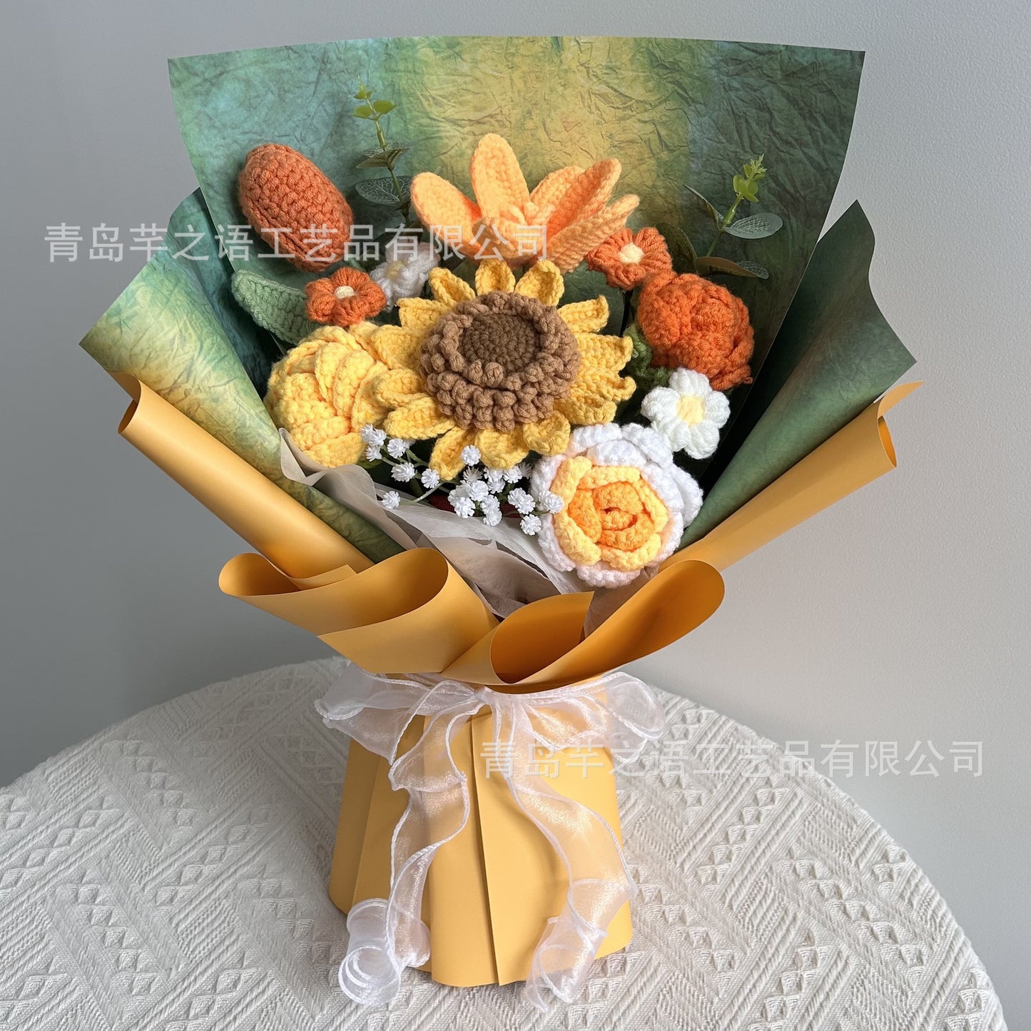 Handmade Crochet Flowers Bouquet