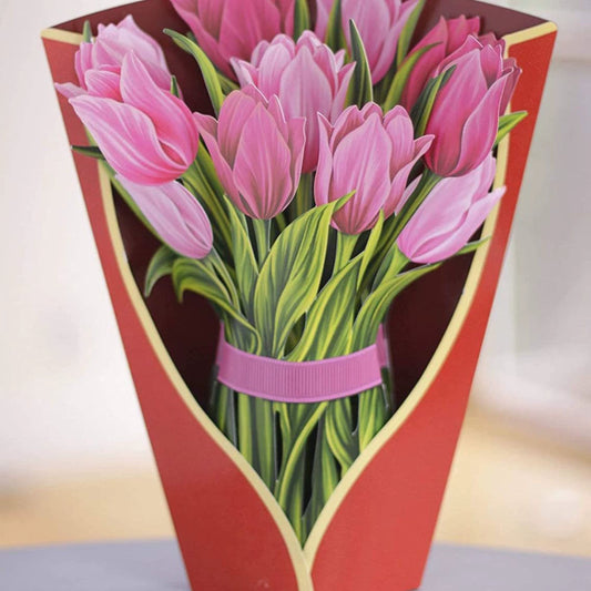 Popup Flowers Bouquet Paper Cards (2 PCS)