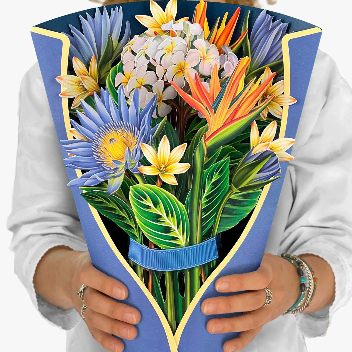 Popup Flowers Bouquet Paper Cards (2 PCS)