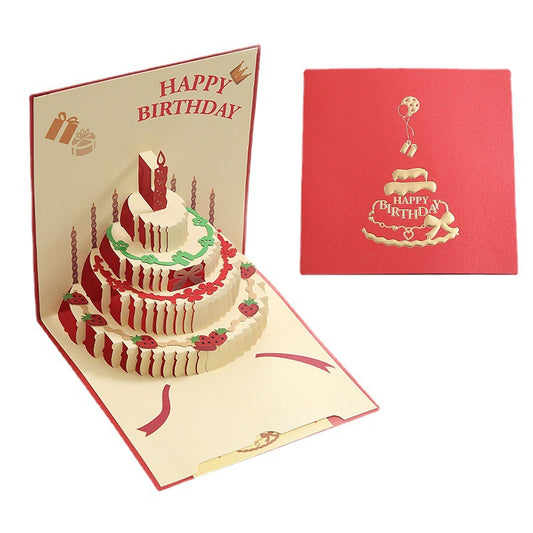 3D Popup Birthday Cards -Square Size-15cm x 15cm