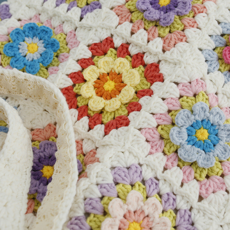 Handmade Crochet Bags- Colourful flowers