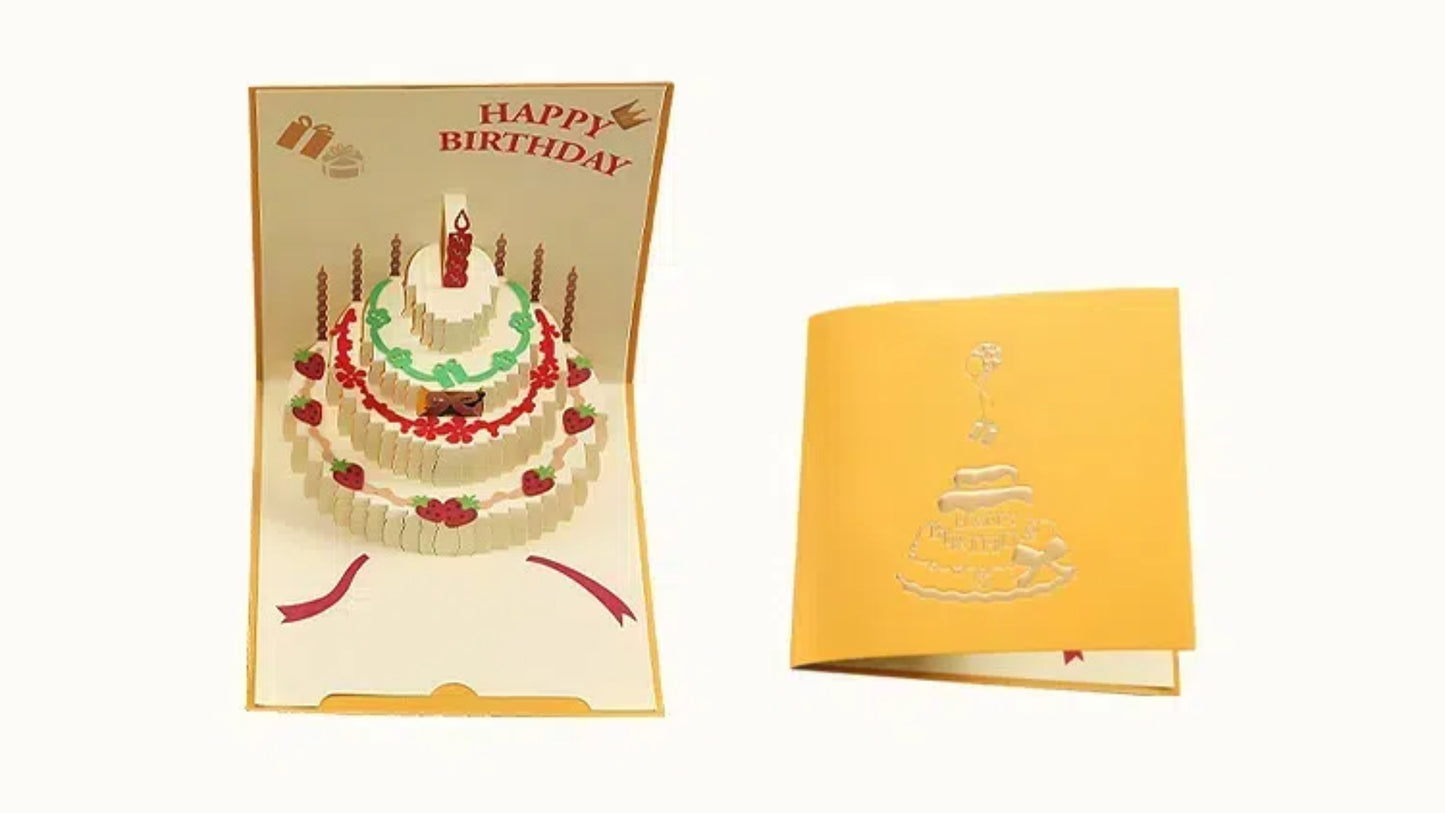 Popup Birthday Cards  (15cmx15cm)