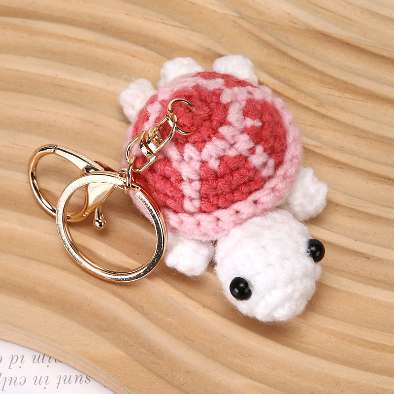 Handmade little turtle keychain