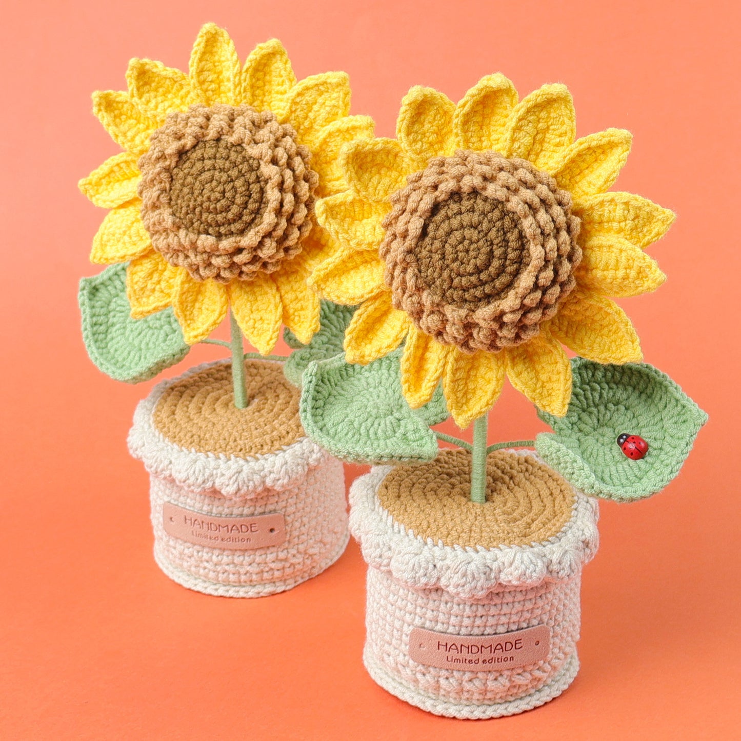 Handcrafted Crochet Sunflowers
