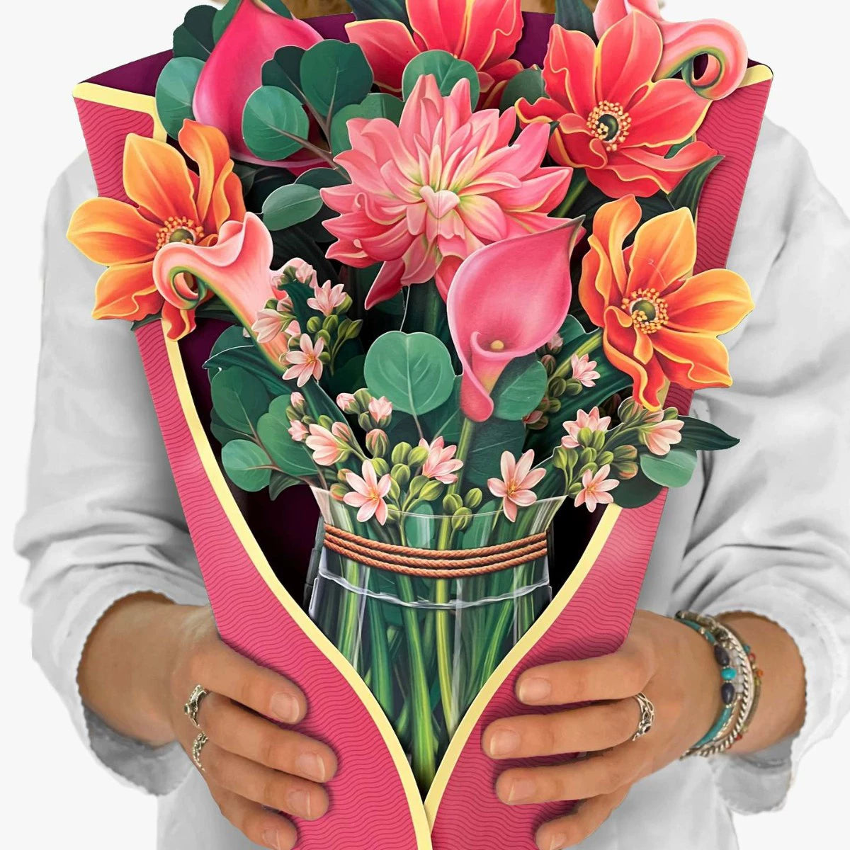 Popup Flowers Bouquet Paper Cards (2 PCS)