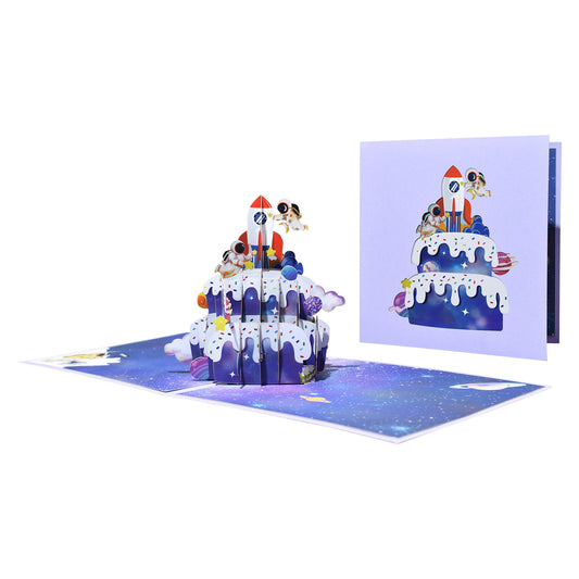 Popup Birthday Cards - Rockets & Astronaut