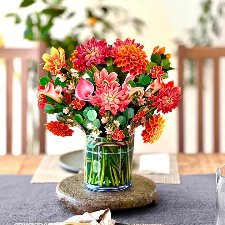 Popup Flowers Bouquet Paper Cards (2 PCS)