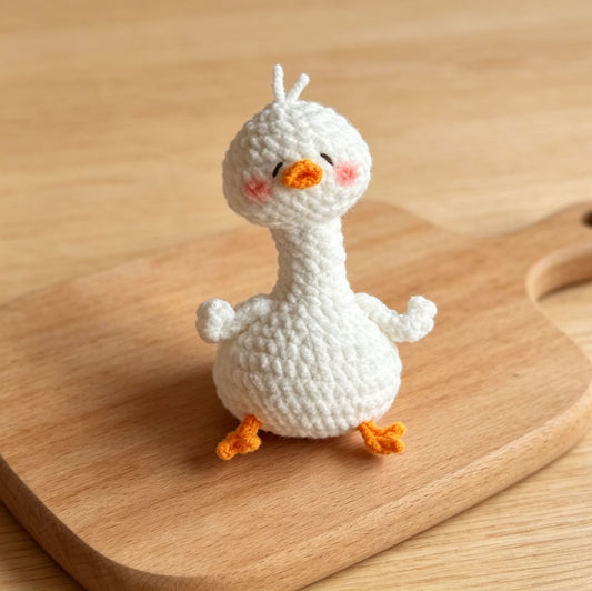 Handmade Crochet Keyring - Duck