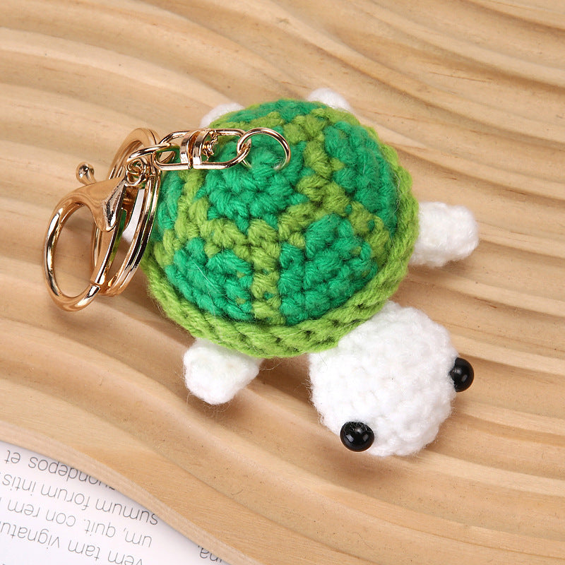 Handmade little turtle keychain
