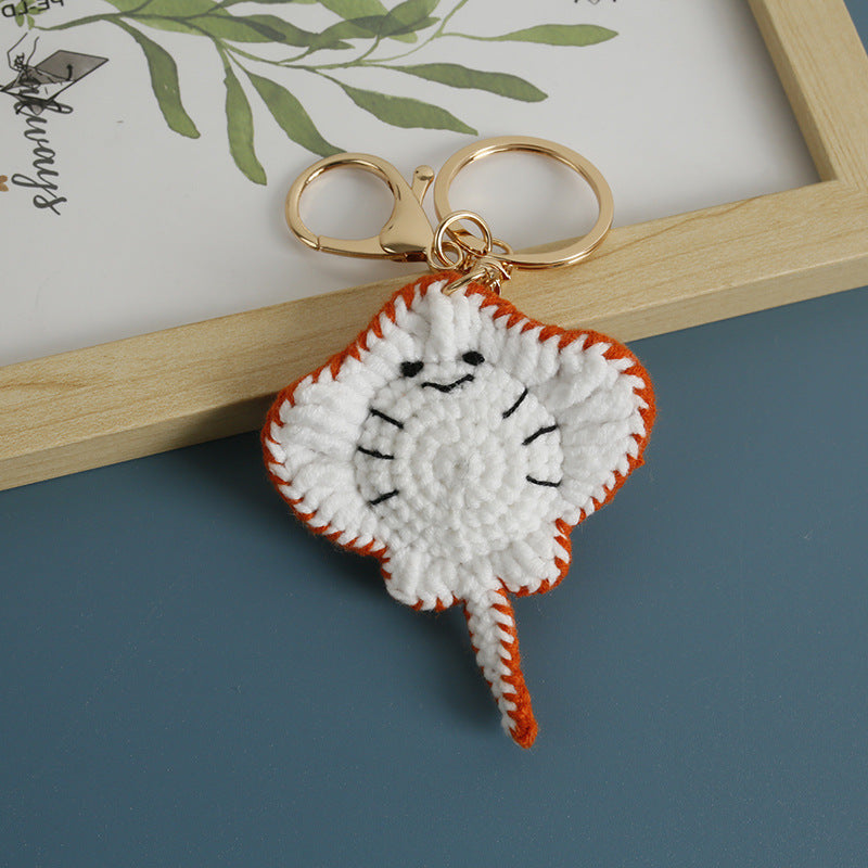 Handmade Crochet Keyring- Stingray
