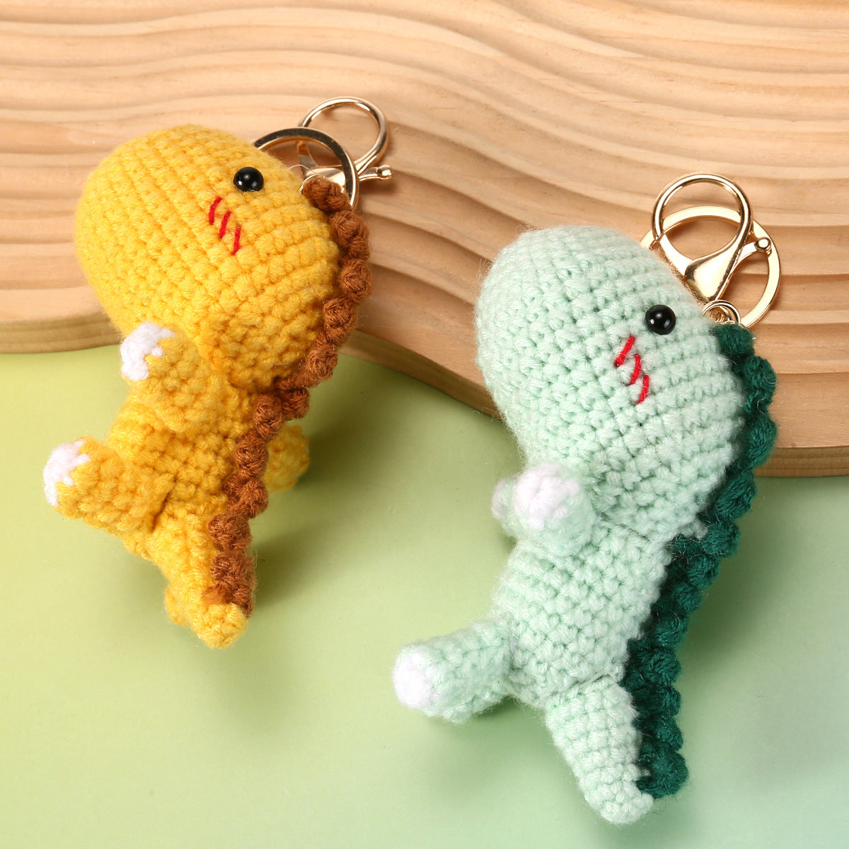 Handmade Crochet Keyring- Dinosaur