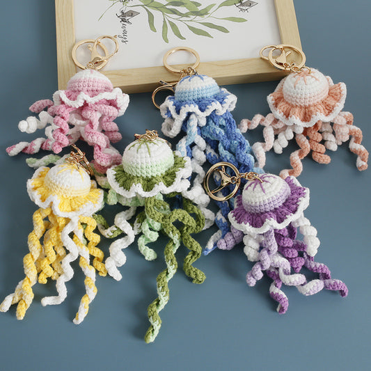 Handmade Crochet Keyring- Jellyfish