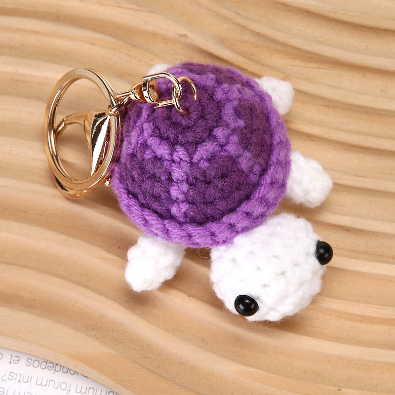 Handmade little turtle keychain