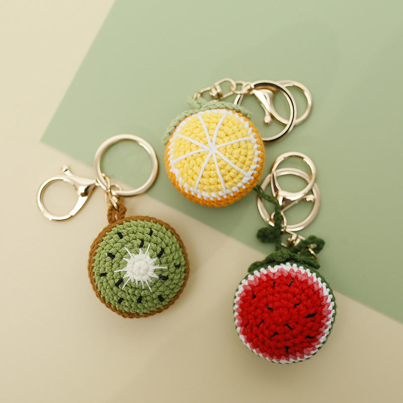 Handmade Crochet Keyrings-Fruit