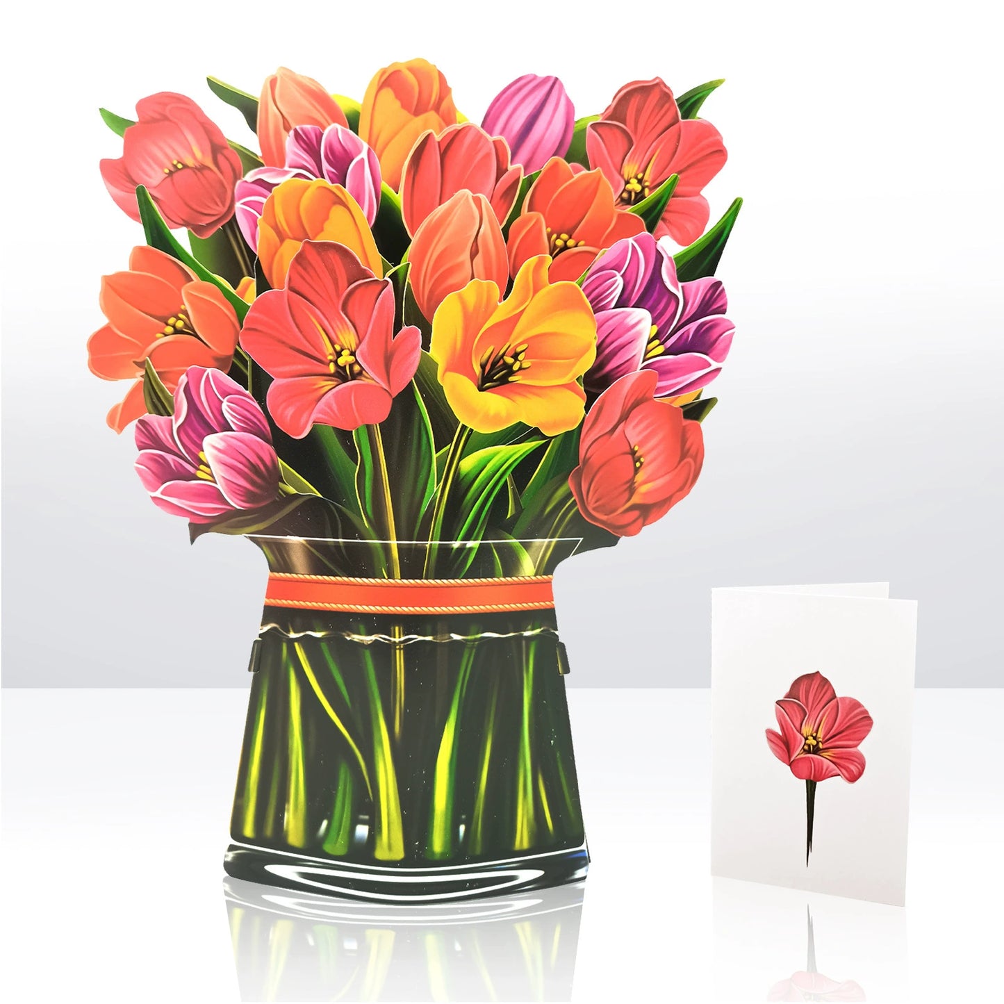 Popup Flowers Bouquet Paper Cards (2 PCS)