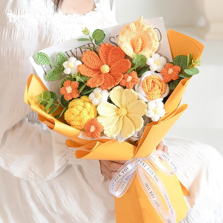 Handmade Crochet Flowers Bouquet
