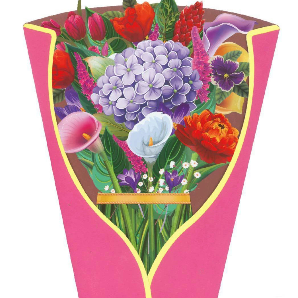 Popup Flowers Bouquet Paper Cards (2 PCS)