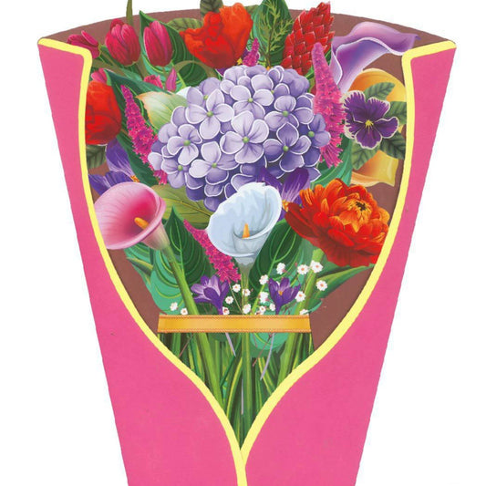 Popup Flowers Bouquet Paper Cards (2 PCS)