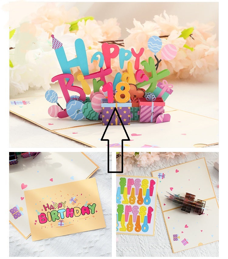 Popup Birthday Cards + DIY number