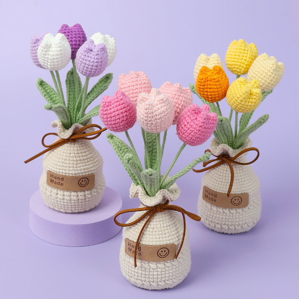 Handcrafted Crochet Tulips