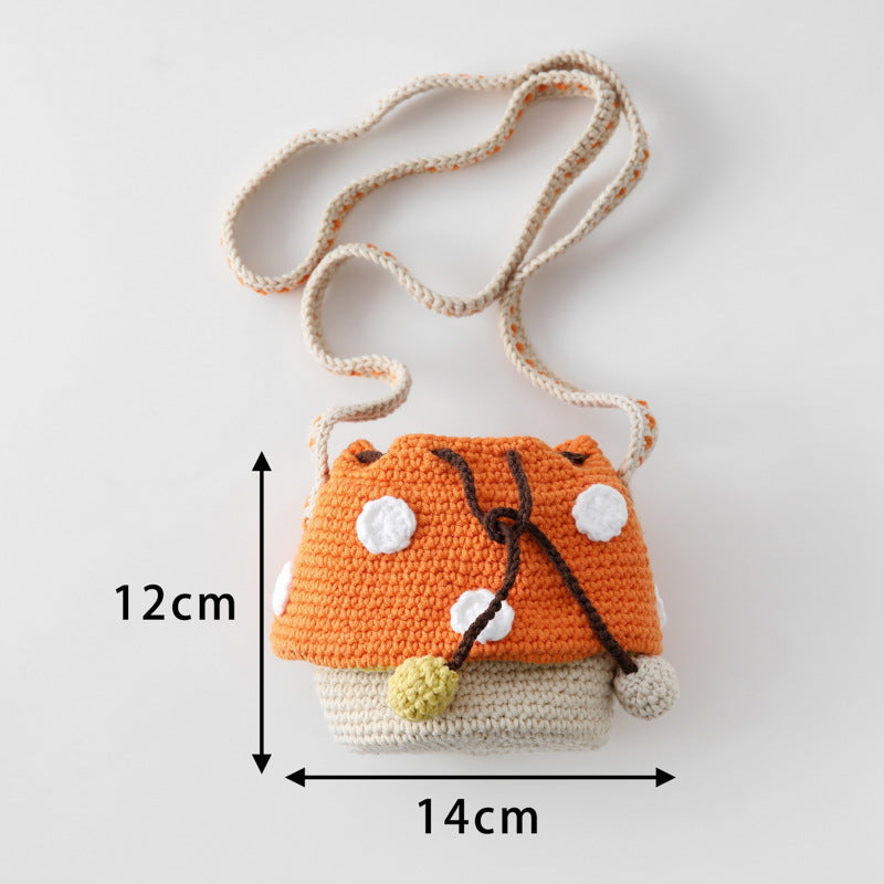 Handmade Crochet Mushroom Bags