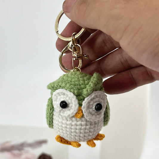 Handmade Crochet Keyring- Night Owl